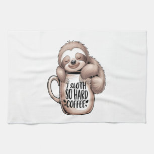 Ik Luiaard Zonder Koffie Theedoek