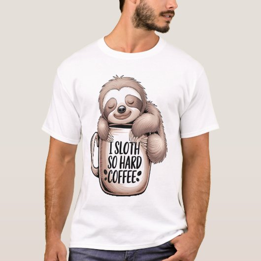 Ik Luier Zonder Koffie T-shirt (Voorkant)