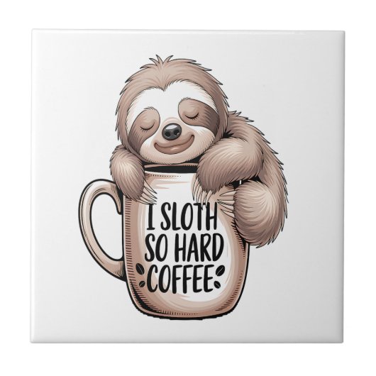 Ik Luier Zonder Koffie Tegeltje (Voorkant)