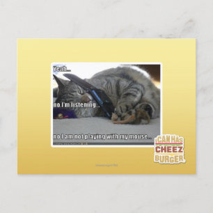 Ik luister briefkaart