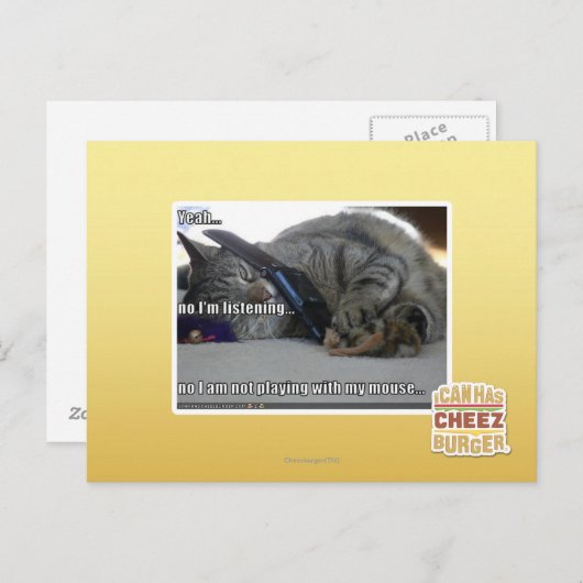 Ik luister briefkaart (Voorkant / Achterkant)