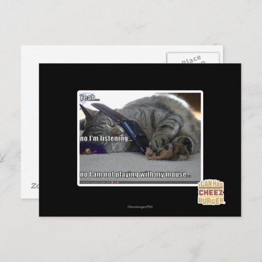 Ik luister briefkaart (Voorkant / Achterkant)