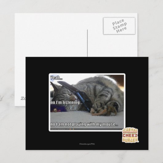 Ik luister briefkaart (Voorkant / Achterkant)