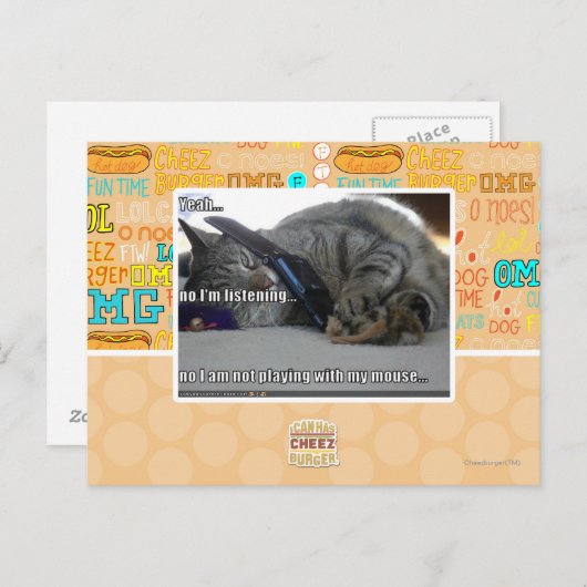 Ik luister briefkaart (Voorkant / Achterkant)