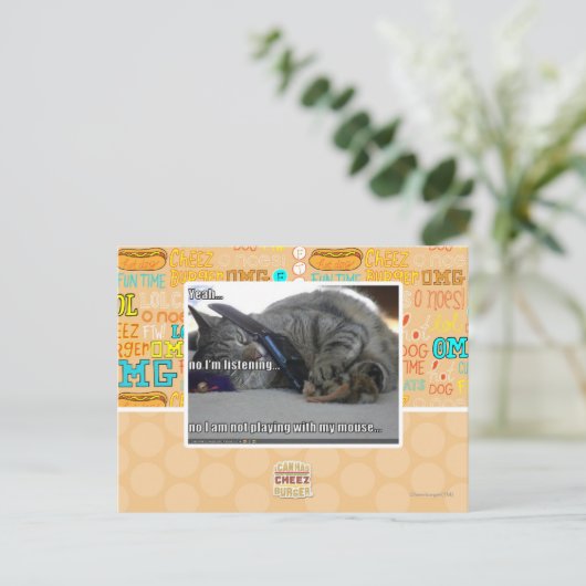 Ik luister briefkaart (Staand voorkant)