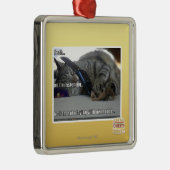 Ik luister metalen ornament (Rechts)