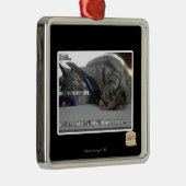 Ik luister metalen ornament (Rechts)