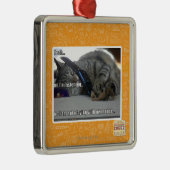 Ik luister metalen ornament (Rechts)