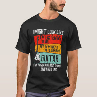 Ik luister misschien naar je grappige gitaar t-shirt