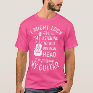 Ik luister misschien naar je grappige gitaar t-shirt