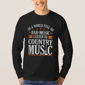 Ik luister naar country Music Graphic 1 T-shirt
