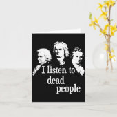 Ik luister naar dode mensen - Clical Music Comser  Kaart (Gele Bloem)