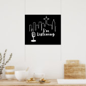 Ik luister poster (Keuken)