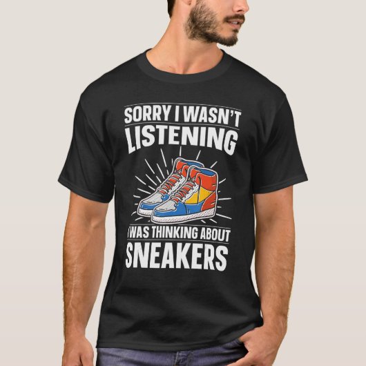 Ik luisterde naar Shoe Enthusiast & Sneaker Colle T-shirt (Voorkant)