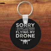 Ik luisterde niet naar mijn gedachten over mijn dr sleutelhanger (Voorkant)