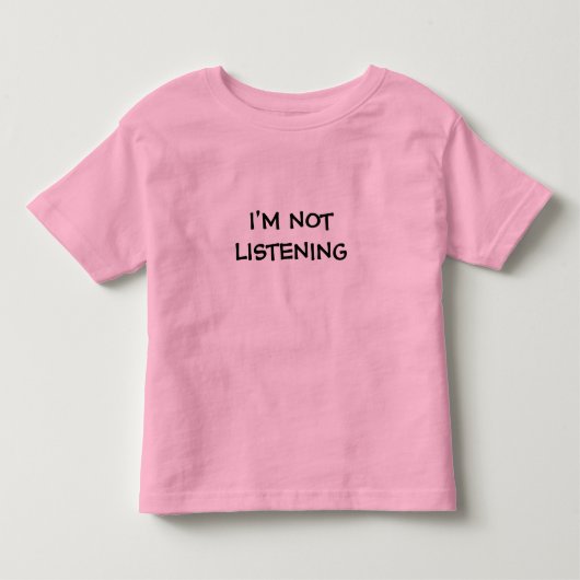 IK LUISTEREN NIET KINDER SHIRTS (Voorkant)