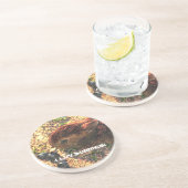 IK LUV BUNNIES! Cute Zandsteen Onderzetter (Zijkant)