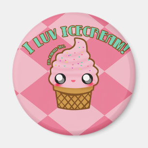 Ik luv Icecream. Magneet