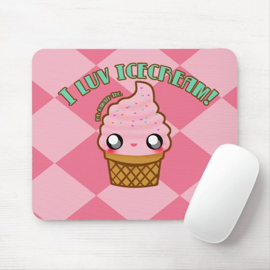 Ik luv Icecream. Muismat (Met muis)