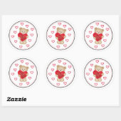 IK LUV JOU Teddy Bear Sticker (Vel)
