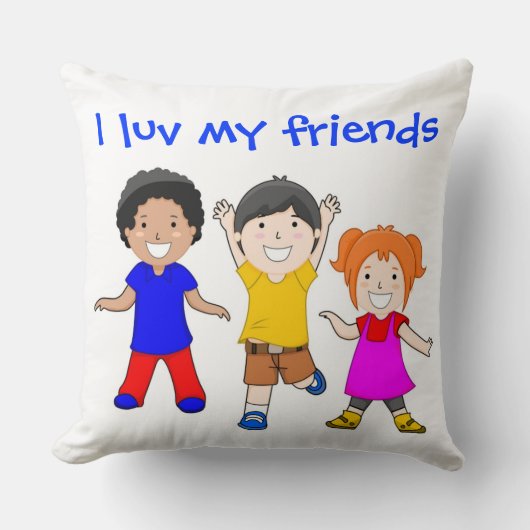 IK LUV MIJN VRIENDEN KUSSEN (Voorkant)