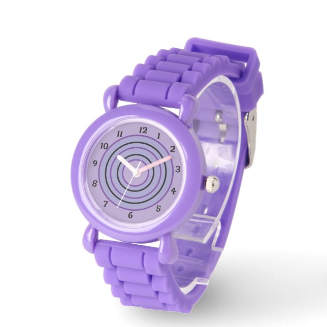 Ik LUV Paars  Horloge (Hoek)