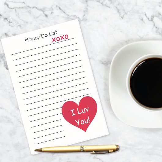 Ik Luv You Honey Do List Post-it® Notes