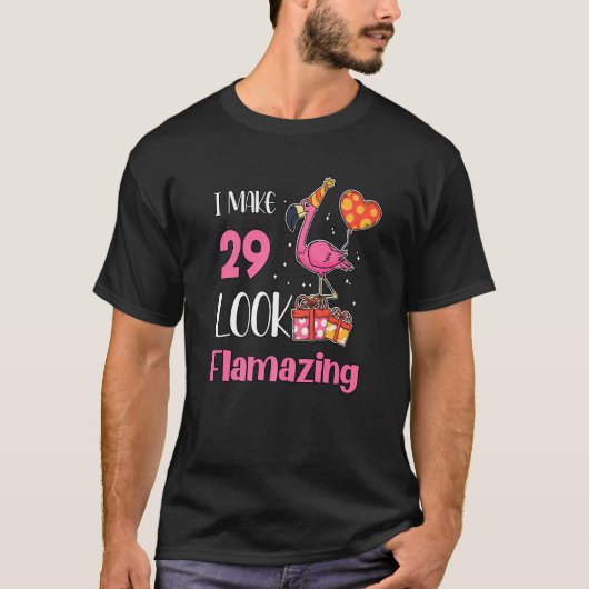 Ik maak 29-jarige Flamingo 29th T-shirt (Voorkant)