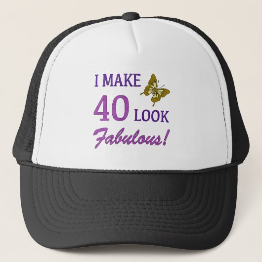 Ik maak 40 verbluffend! trucker pet (Voorkant)