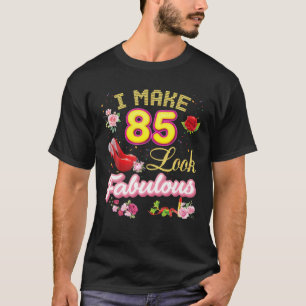 Ik maak 85 tovenaars 85e vrolijke verjaardag roze  t-shirt