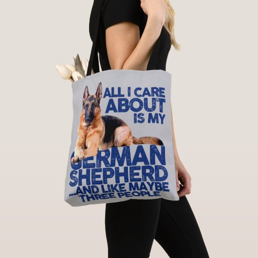 IK MAAK ALLEMAAL MIJN DUITSE SCHEPERD OM TOTE BAG (Dichtbij)