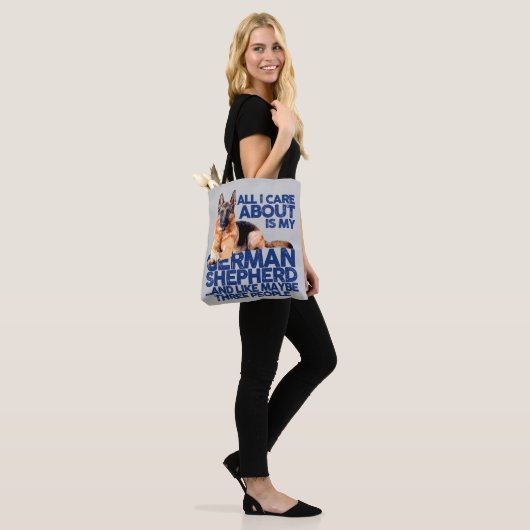 IK MAAK ALLEMAAL MIJN DUITSE SCHEPERD OM TOTE BAG (Op model)