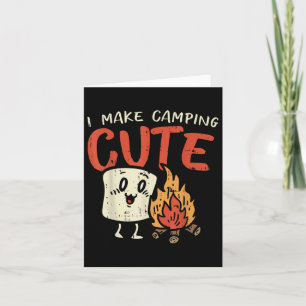 Ik maak Camping Schattige Marshmallow Camper Ki Kaart