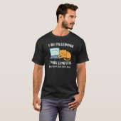 Ik maak computer piep schattige kat kitten laptop t-shirt (Voorkant volledig)