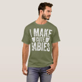 Ik maak Cute Babies Funny Fathers Dag T-shirt (Voorkant volledig)
