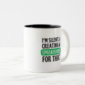 Ik maak daar een spreadsheet voor tweekleurige koffiemok (Voorkant rechts)