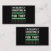 Ik maak daar een spreadsheet voor visitekaartje (Voorkant / Achterkant)