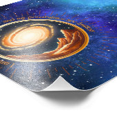 Ik maak deel uit van een oneindig universum foto afdruk (Hoek)