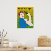 Ik maak een beetje gespannen... poster (Keuken)