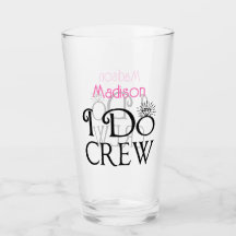 Ik maak een Black Pink Monogram Wedding Bridal Par