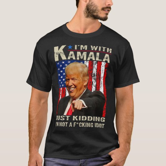 Ik maak een grapje met Kamala, ik ben geen Ing Idi T-shirt (Voorkant)