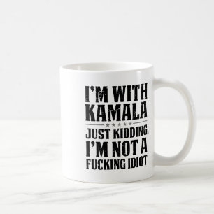 Ik maak een grapje met Kamala, ik ben geen smerige Koffiemok