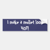 Ik maak een mullet op HOT! Bumpersticker (Voorkant)
