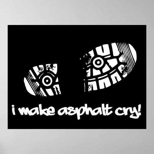 Ik maak een Poster van Asphalt Cry Shoe Track Runn (Voorkant)