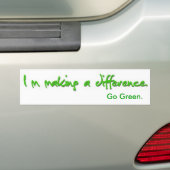 Ik maak een verschil bumpersticker (Op auto)