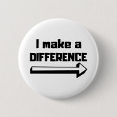 Ik maak een verschil ronde button 5,7 cm (Voorkant)