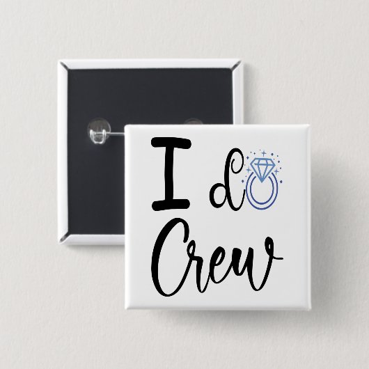 Ik maak een Vrijgezellenfeest-plein Vierkante Button 5,1 Cm (Voorkant /achterkant)