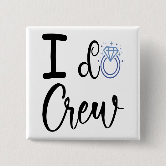 Ik maak een Vrijgezellenfeest-plein Vierkante Button 5,1 Cm (Voorkant)