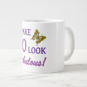 Ik maak er 60 verbluffend van! grote koffiekop (Voorkant rechts)