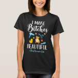 Ik maak Es Beautiful Dog Groomer Life Comb Scissor T-shirt<br><div class="desc">Ik maak Es Beautiful Dog Groomer Life kam schaar bruidegom</div>